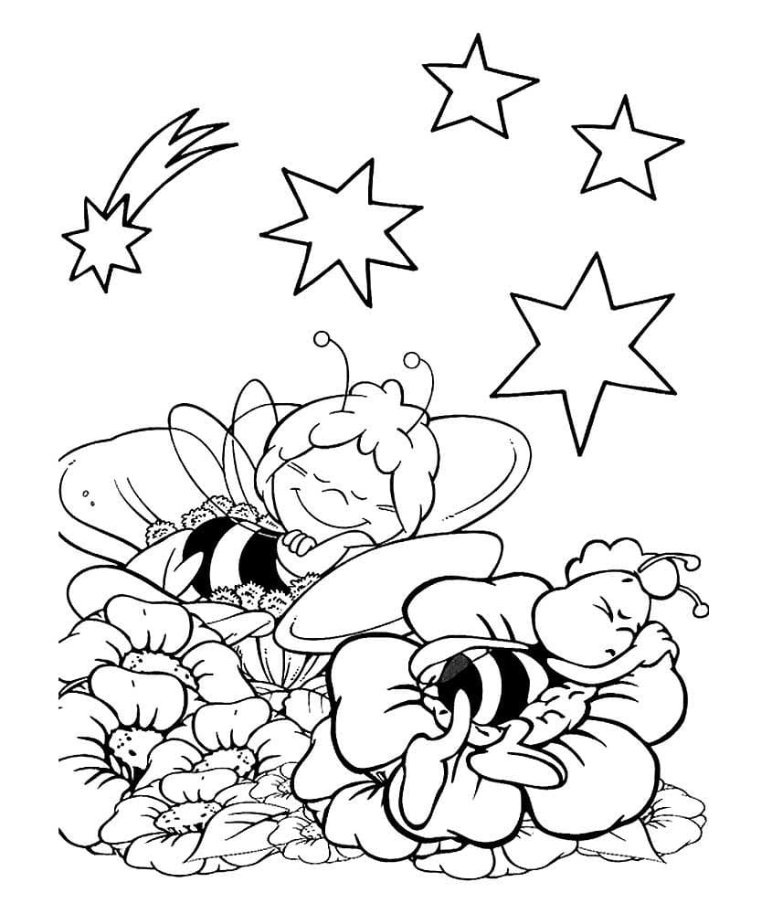 Раскраски Пчелка Майя