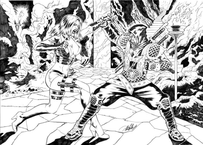 Mortal Kombat Coloring pages - 110 Printable coloring pages