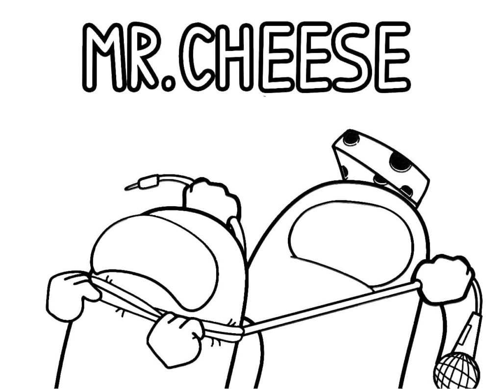 Mr. Cheese coloring pages