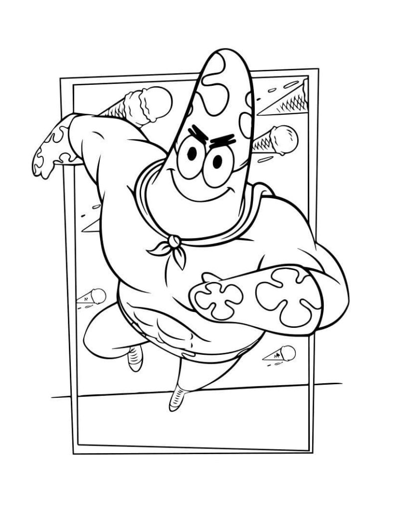 Patrick Star Coloring Pages