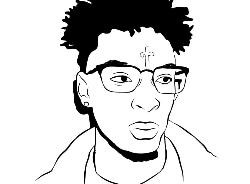 21 Savage coloring pages