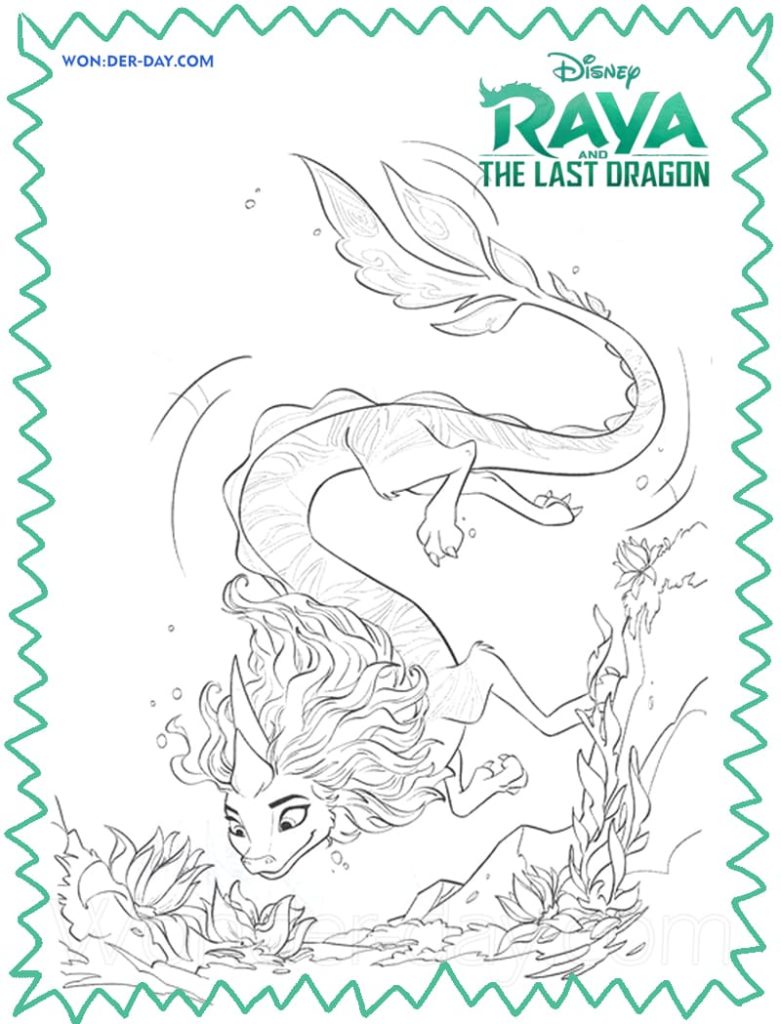 Raya and the Last Dragon coloring pages