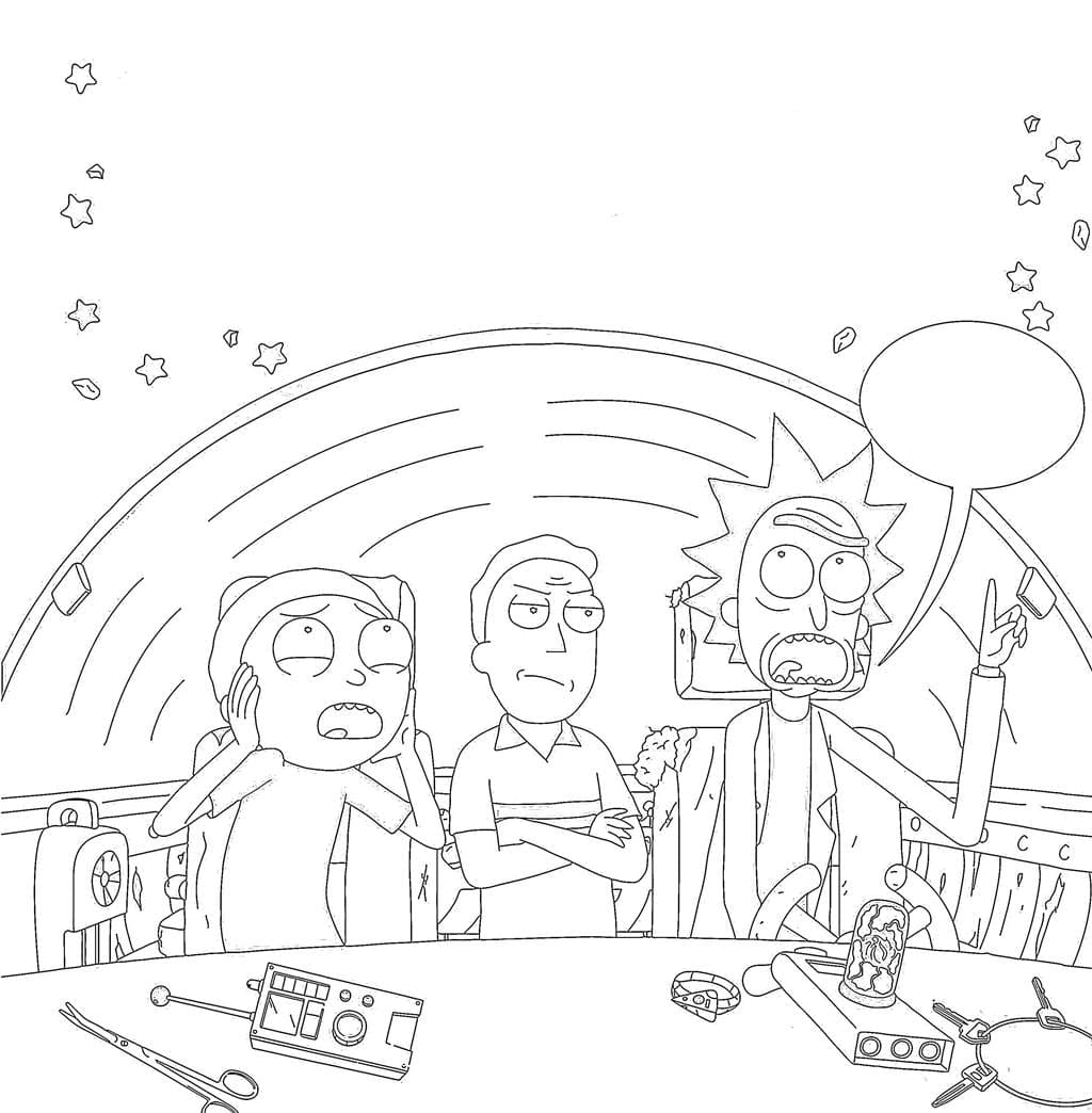 rick and morty coloring pages free coloriage vache