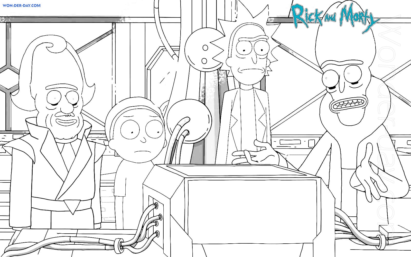 rick and morty coloring pages free coloriage de kruschels
