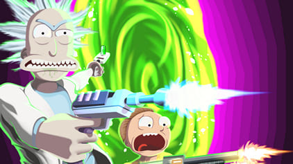 Rick and Morty Lightsaber Wallpaper iPhone Phone 4K #9420e