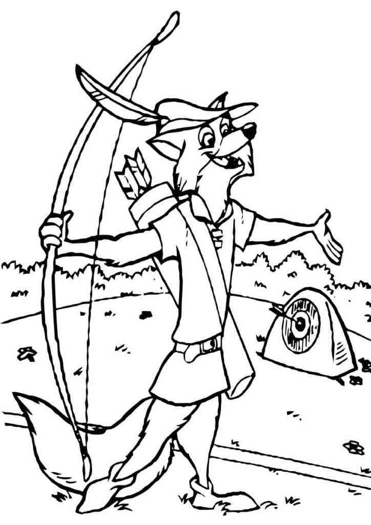 Dibujos de Robin Hood para colorear