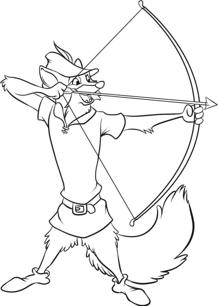 Desenhos de Robin Hood para colorir