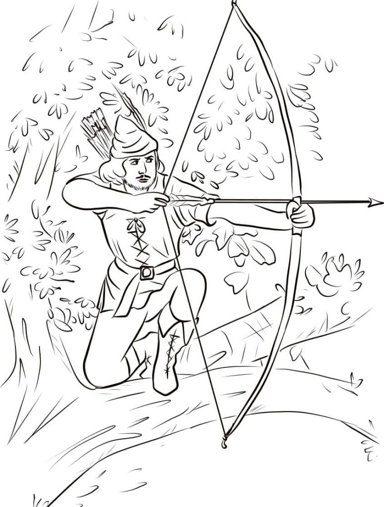 Disegni da colorare di Robin Hood