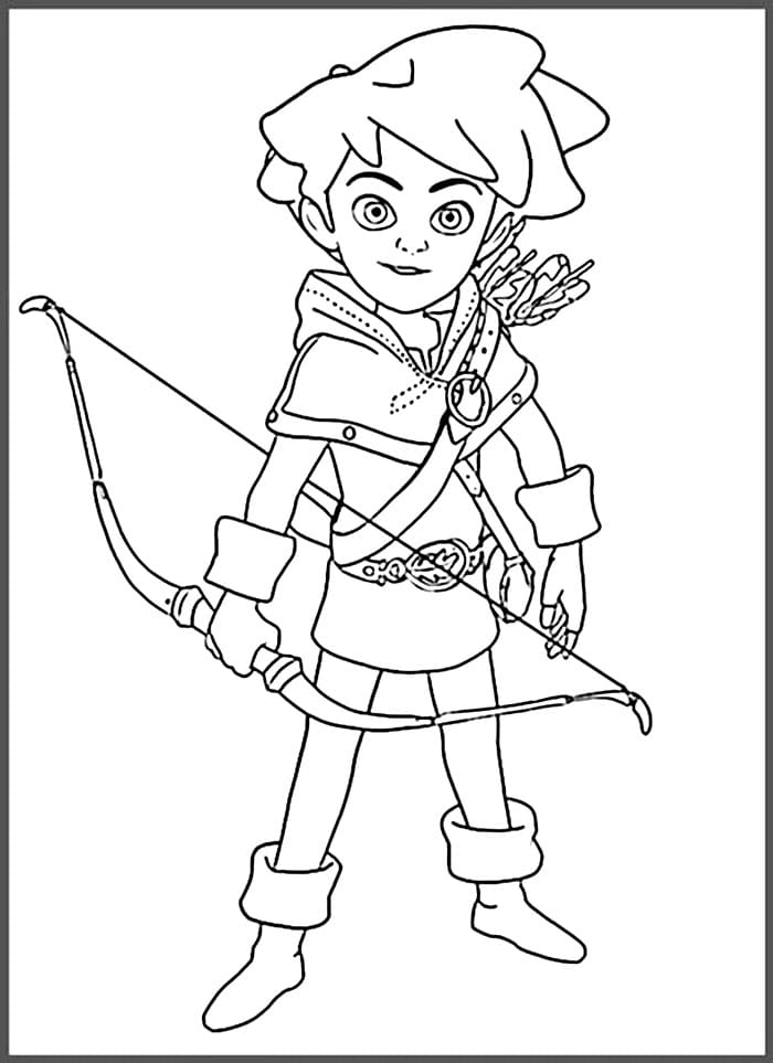 Desenhos de Robin Hood para colorir