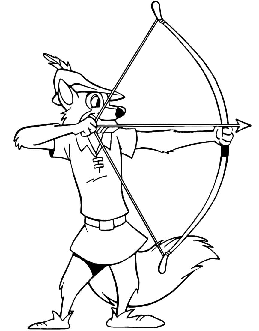Ausmalbilder Robin Hood - Malvorlagen für Kinder