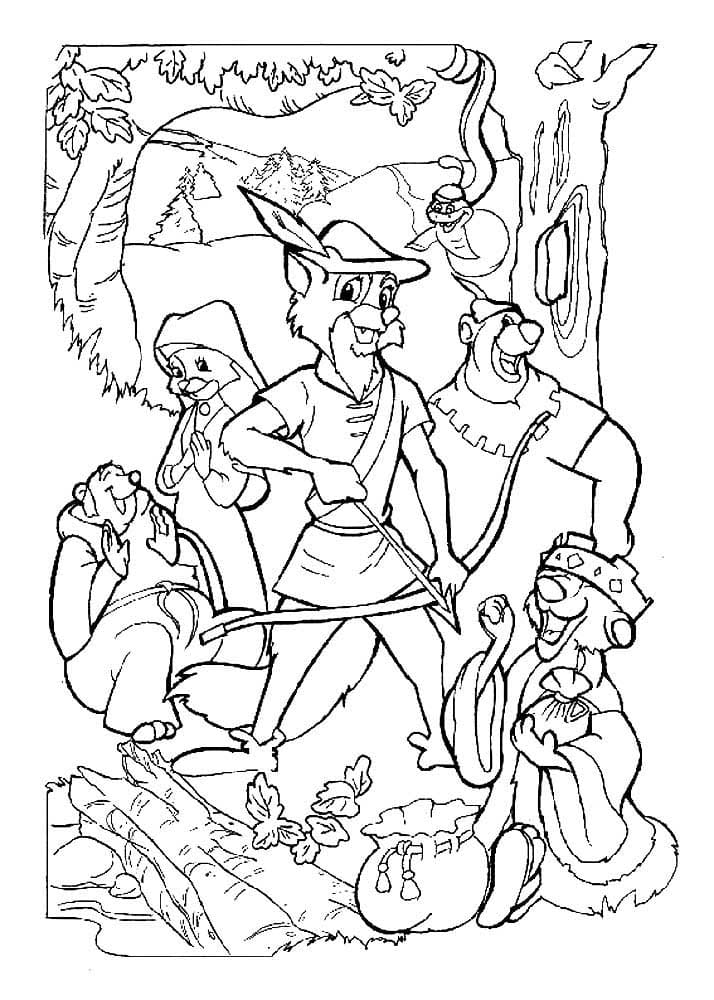 Robin Hood coloring pages