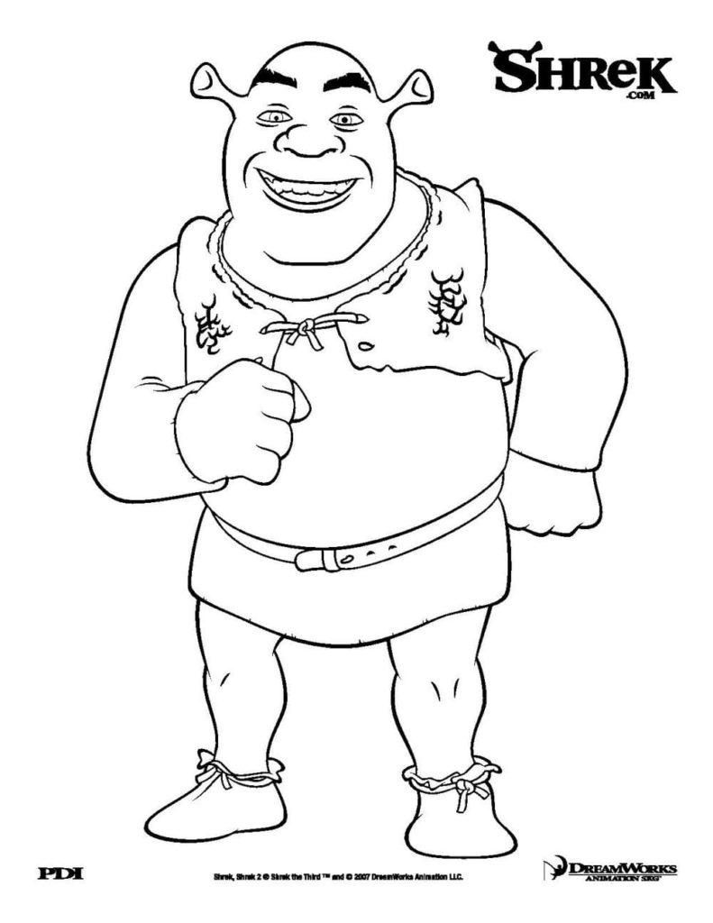 Shrek coloring pages - 100 Printable Colorings pages