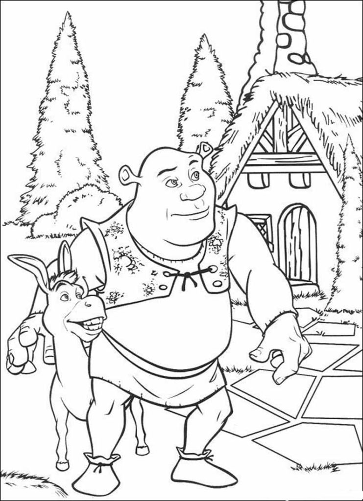 Shrek coloring pages