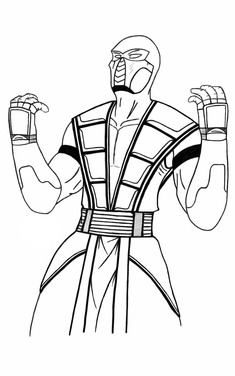 Sub Zero coloring pages. 