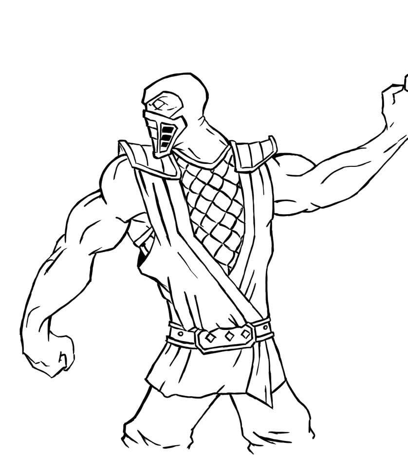 Sub Zero coloring pages. 
