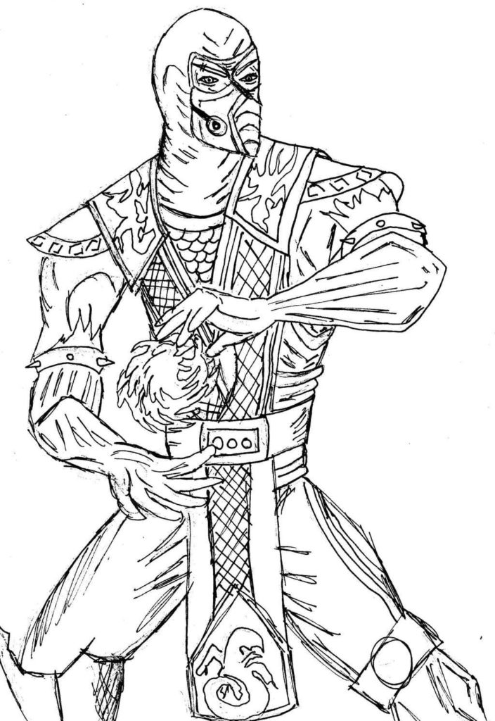 Sub Zero coloring pages