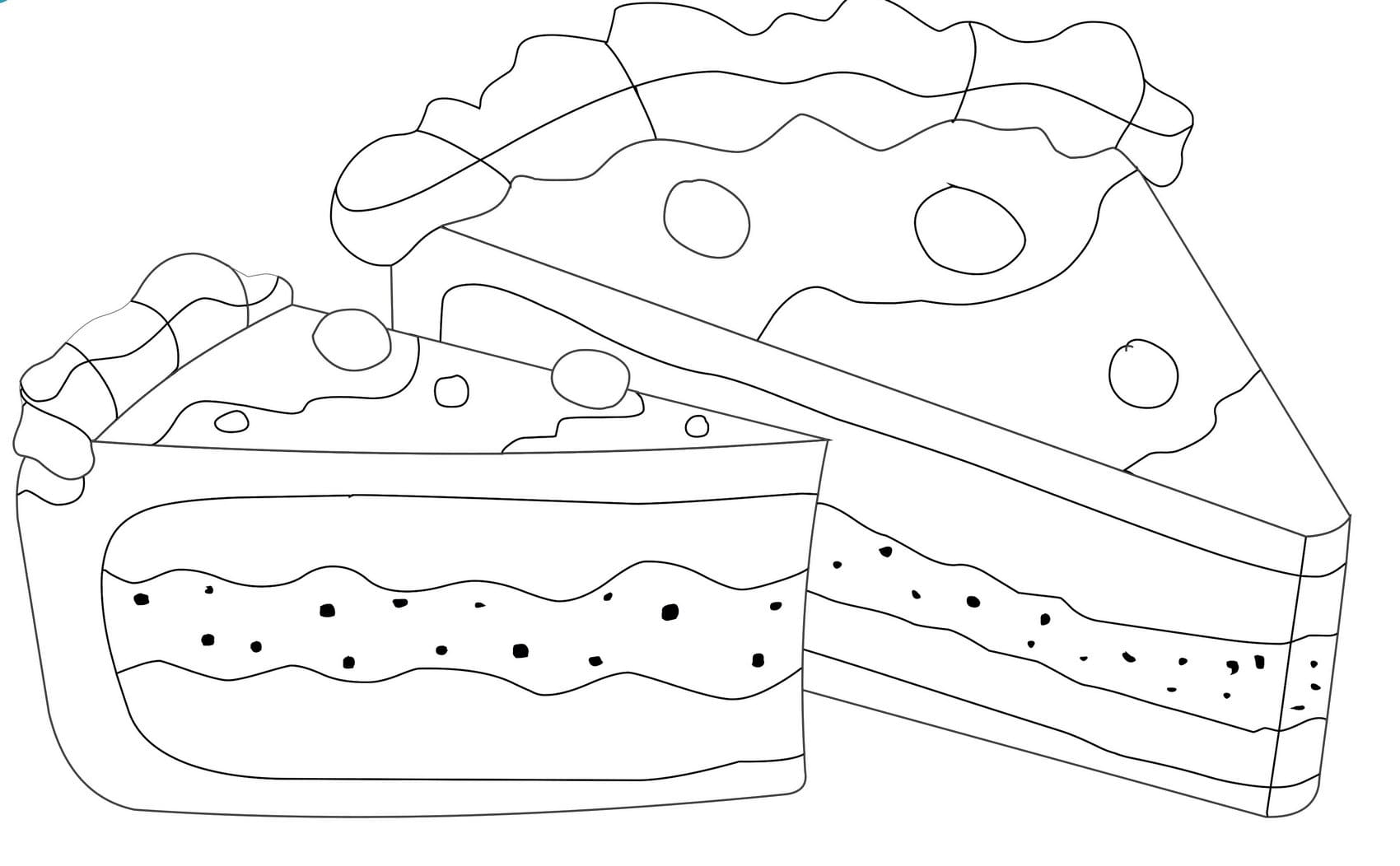 cherry pie coloring pages