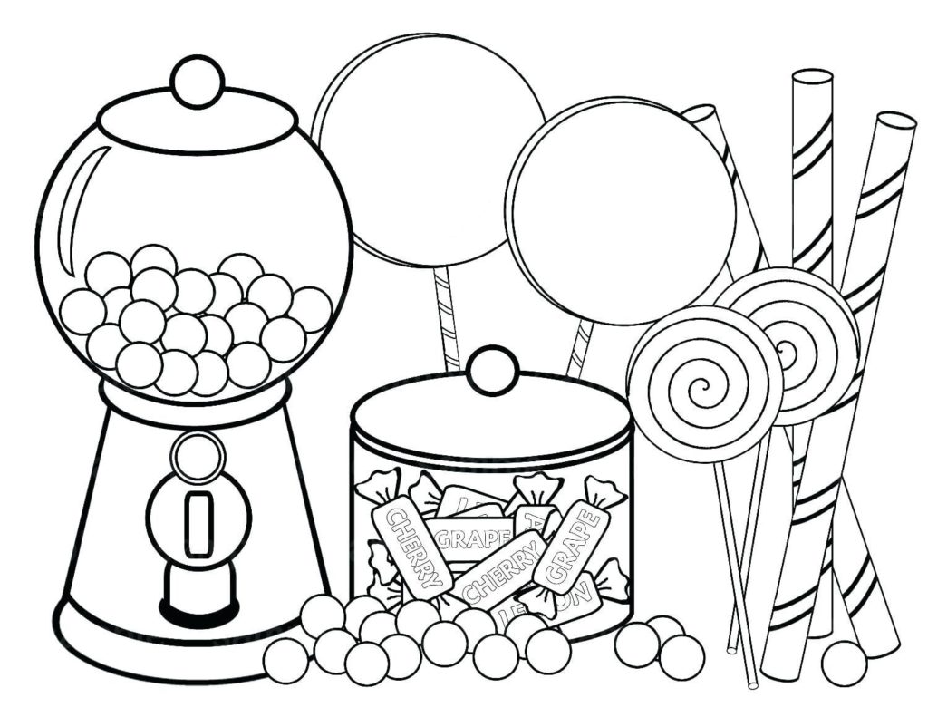 Sweets Coloring Pages   Free coloring pages   WONDER DAY ...