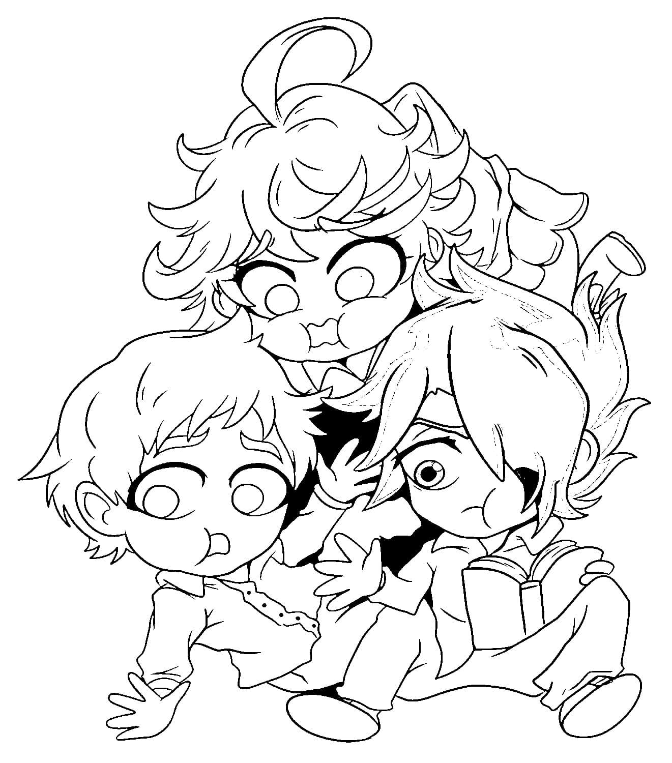 The Promised Neverland coloring pages - Free coloring pages