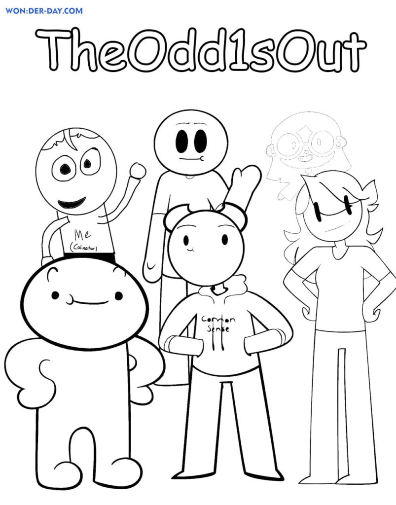 TheOdd1sOut coloring pages