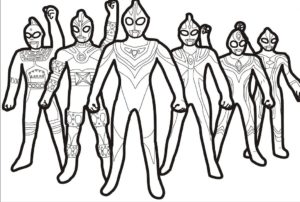 Ultraman coloring pages - 80 Printable coloring pages