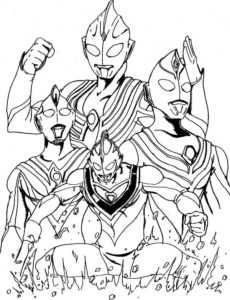 Ultraman coloring pages - 80 Printable coloring pages