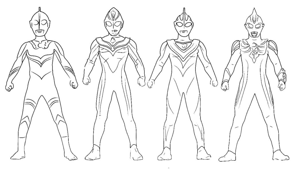 Ultraman coloring pages