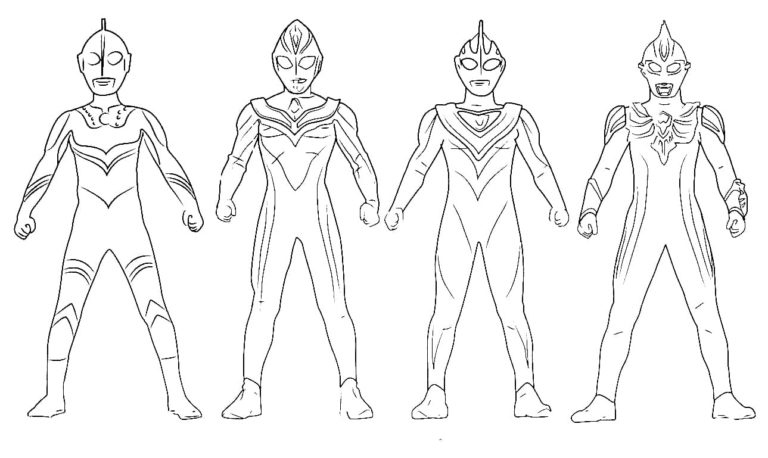Ultraman coloring pages - 80 Printable coloring pages