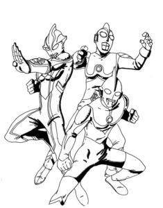 Ultraman coloring pages - 80 Printable coloring pages