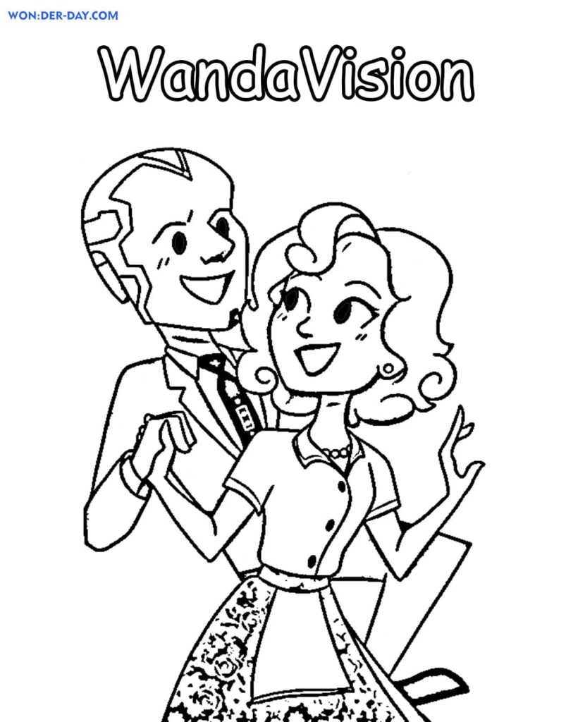 Desenhos de WandaVision para colorir