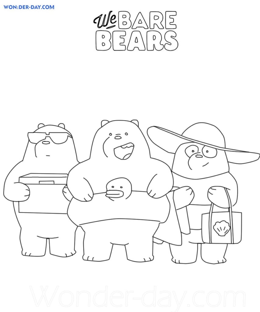 Desenhos para colorir We Bare Bears