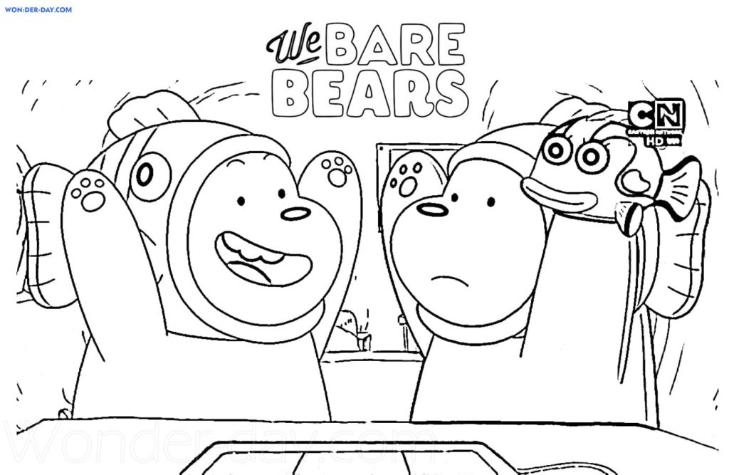 Ausmalbilder We Bare Bears