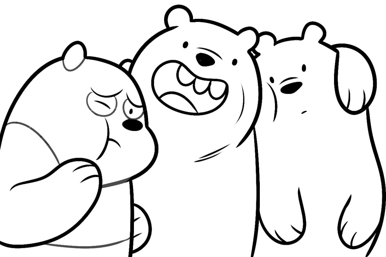 We Bare Bears Coloring Pages Printable Coloring Pages