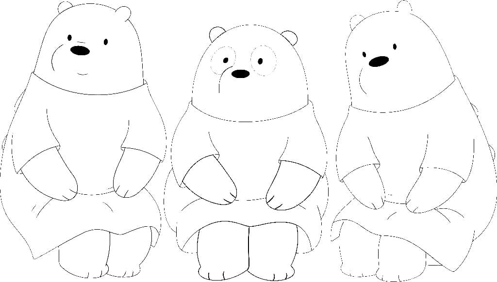 Disegni da colorare We Bare Bears