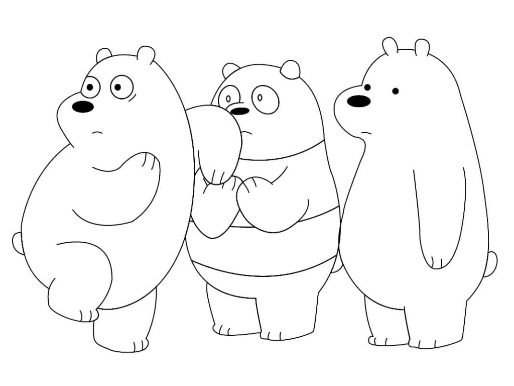 Disegni da colorare We Bare Bears
