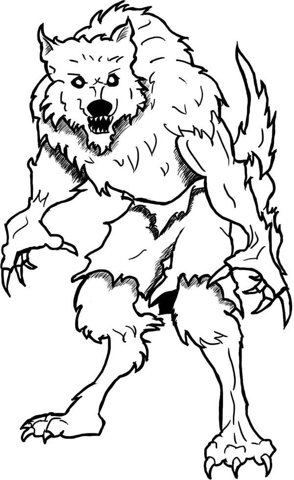 Ausmalbilder Werwolf