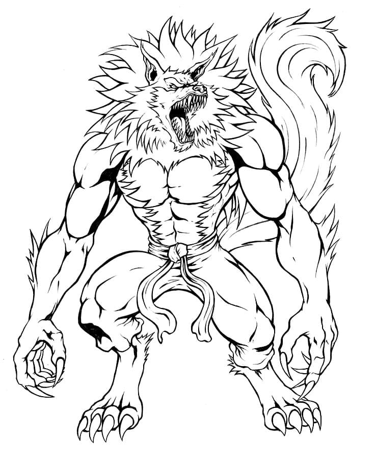  Top   imagen dibujos de hombres lobos