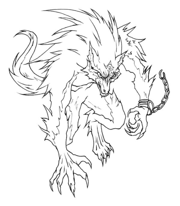 Werewolf coloring pages
