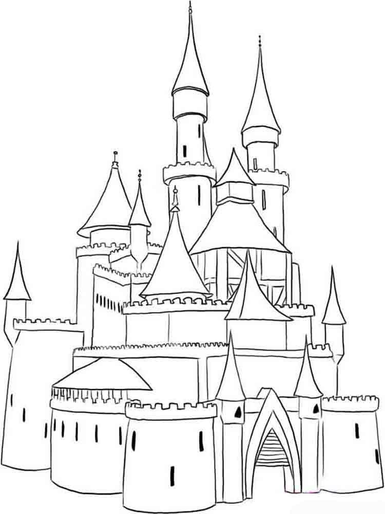 Desenhos de Castelo para colorir