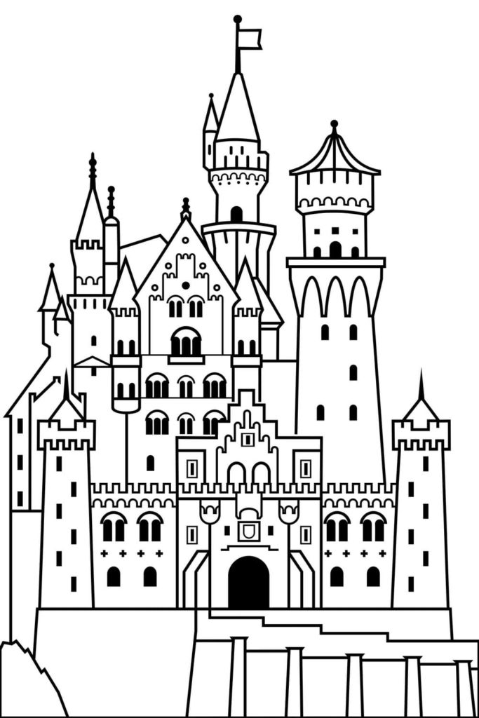 Disegni da colorare Castello