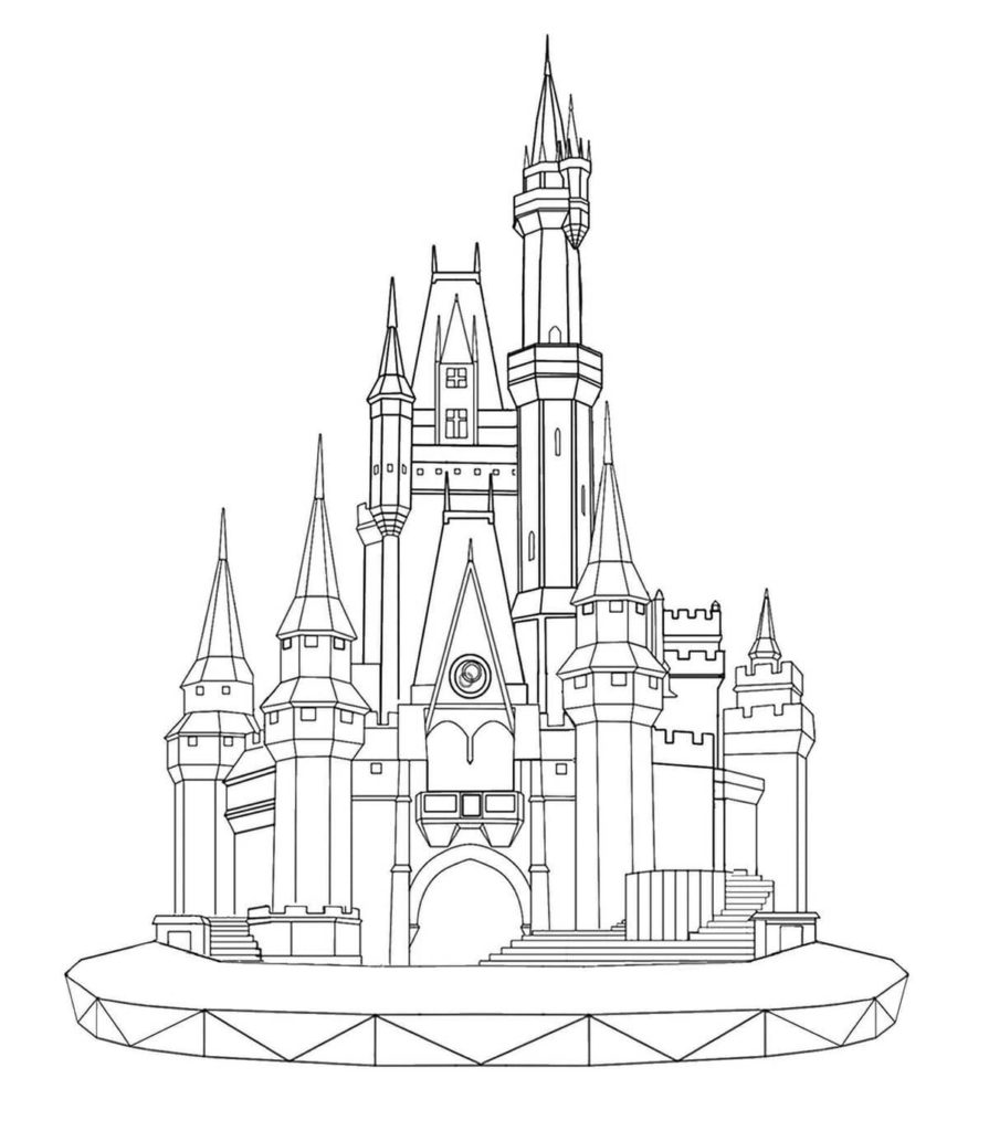 Desenhos de Castelo para colorir