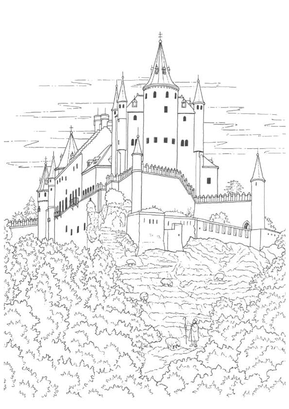 Раскраски Замок