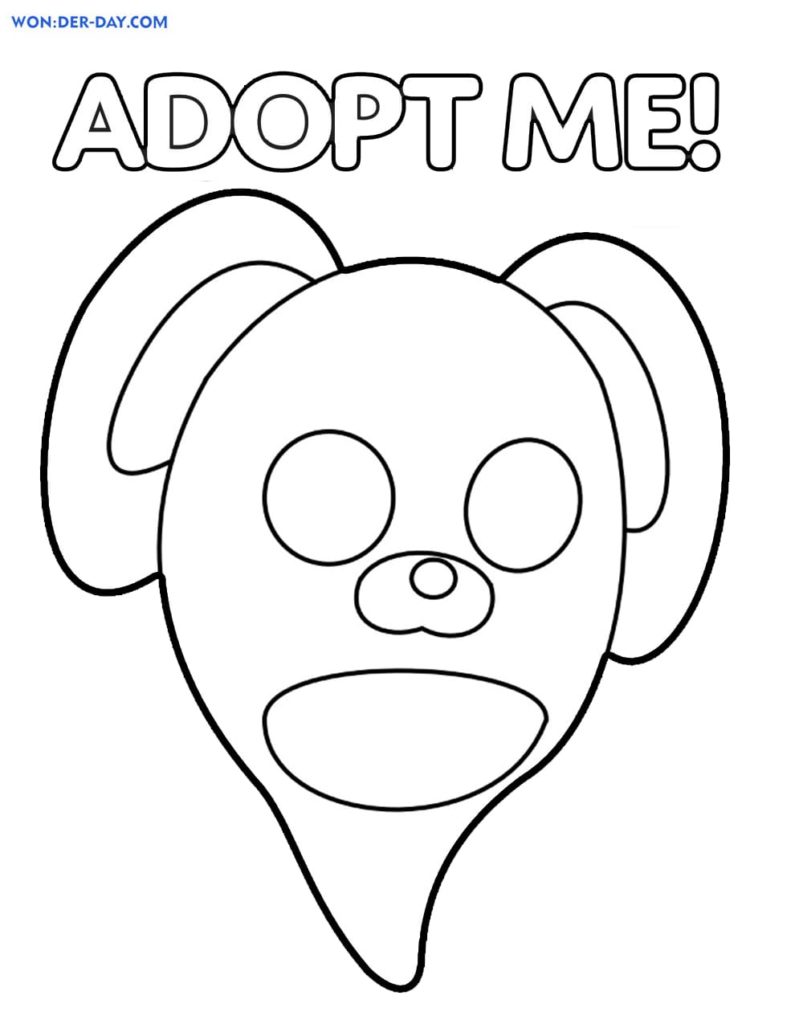Dibujos para colorear Adopt Me. Imprime gratis