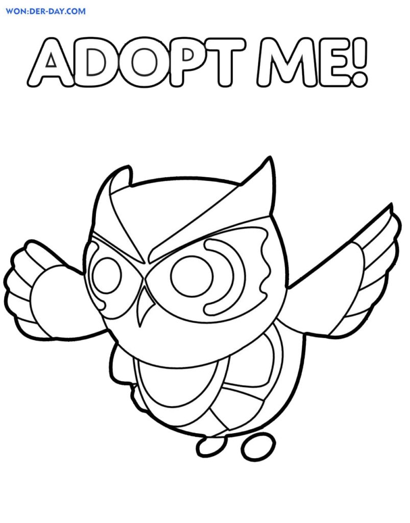 Desenhos para colorir Adopt Me. Imprima gratuitamente