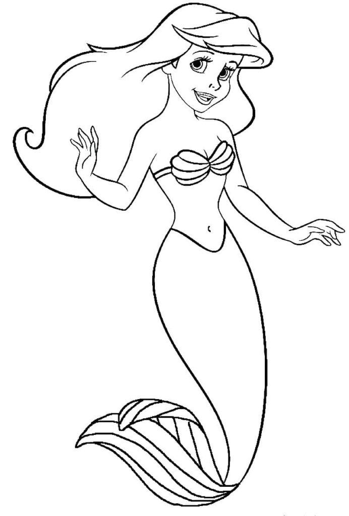 Ariel The Mermaid Coloring Pages