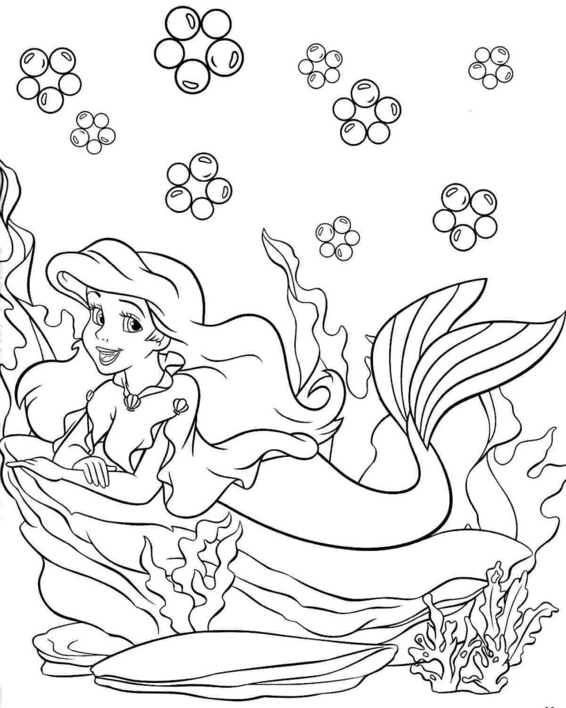 Dibujos de Ariel para colorear