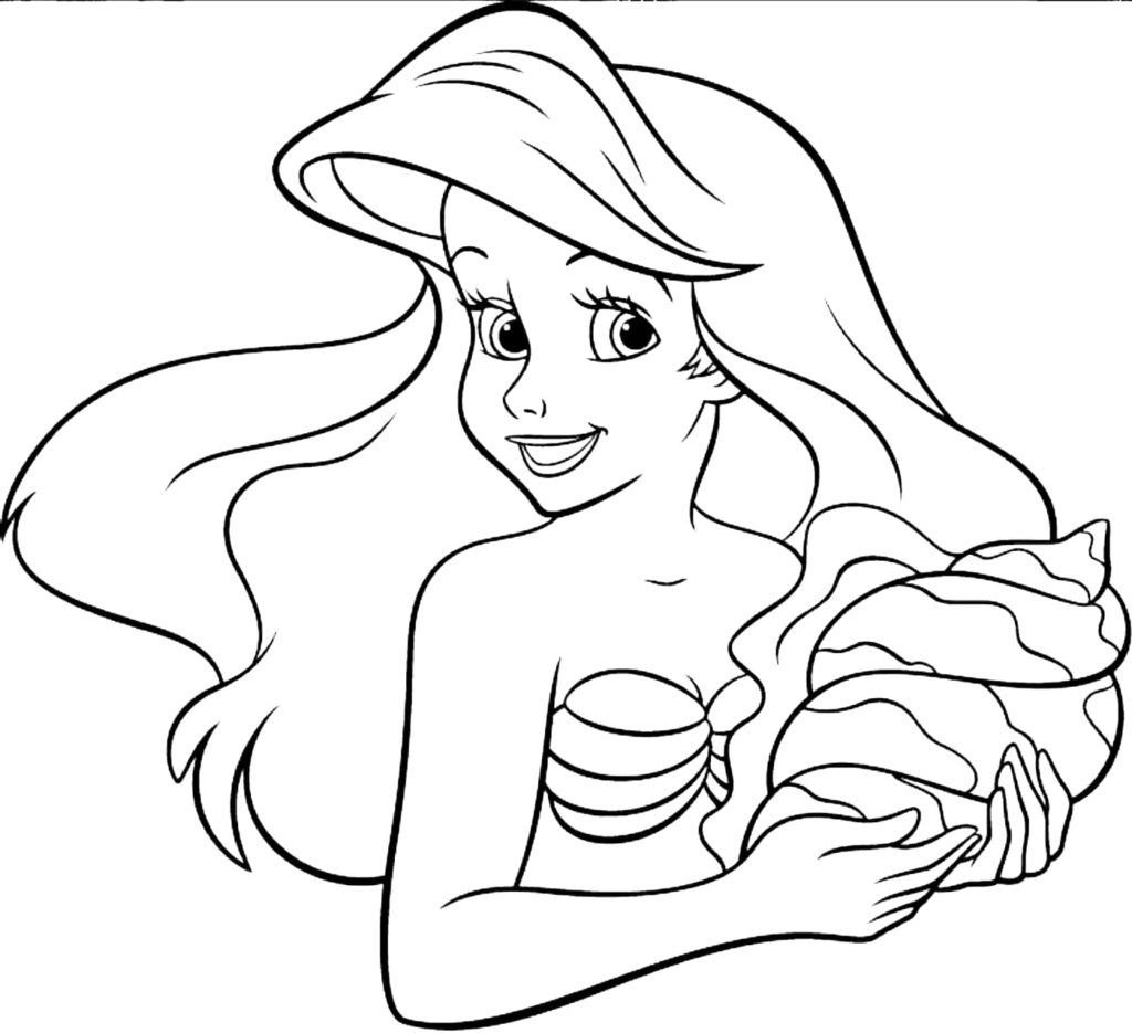 Ariel The Mermaid Coloring Pages