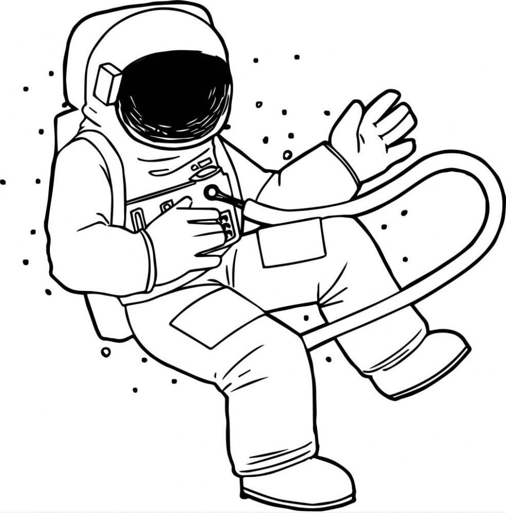Dibujos para colorear Astronauta