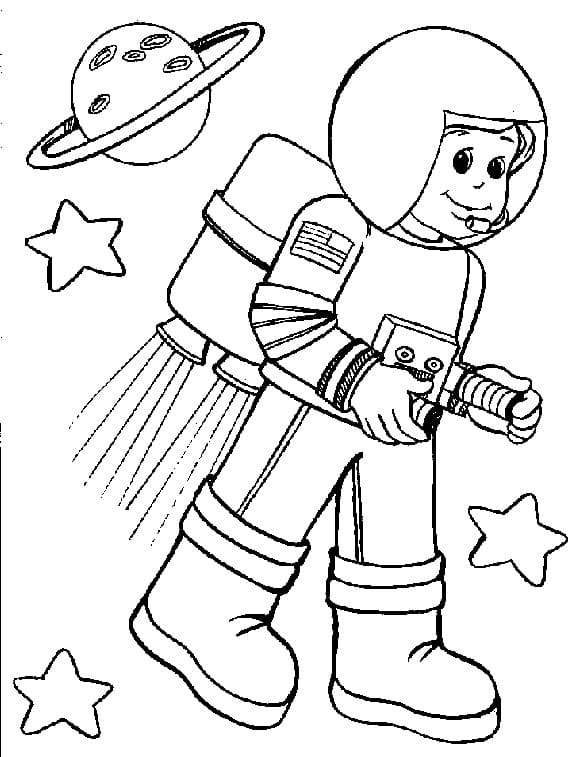 Astronaut Coloring pages