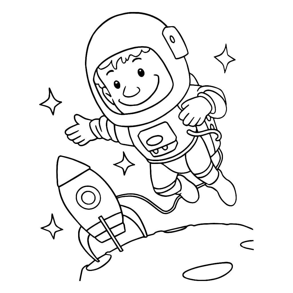 Ausmalbilder Astronaut